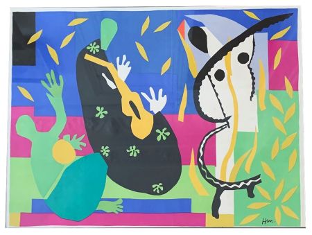 リトグラフ Matisse - LA TRISTESSE DU ROI. Lithographie (tirage original de 1952)