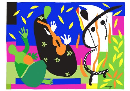 リトグラフ Matisse - La Tristesse du roi (The Sorrows of the King)