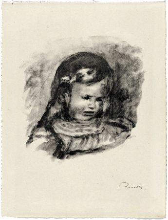 リトグラフ Renoir - La Tête baissée