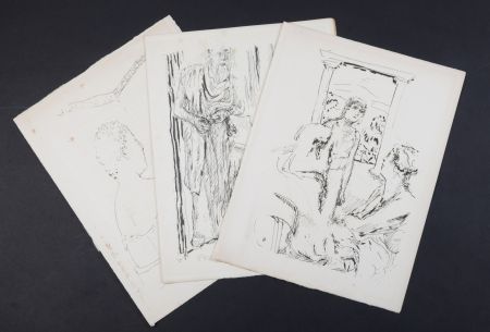 リトグラフ Bonnard - La vie de Sainte Monique #2, 1930 - Set of 3 lithographs