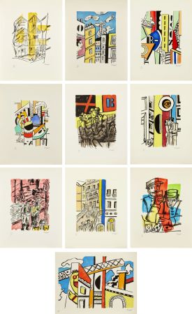 リトグラフ Leger - LA VILLE. 29 lithographies originales en couleurs (Paris, 1959)