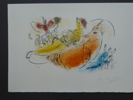 リトグラフ Chagall - L'accordéoniste , 1957