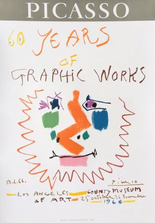 リトグラフ Picasso - LACMA - 60 Years of Graphic Works