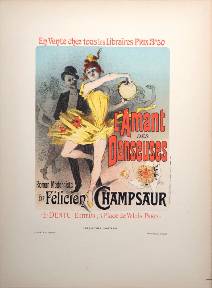 リトグラフ Cheret - L'Amant des Danseuses, 1896
