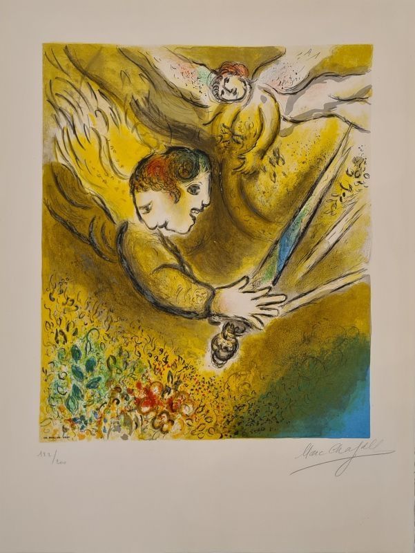 リトグラフ Chagall - L'Ange du Jugement 