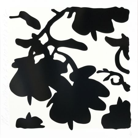 シルクスクリーン Sultan - Lantern Flowers (Black /White)