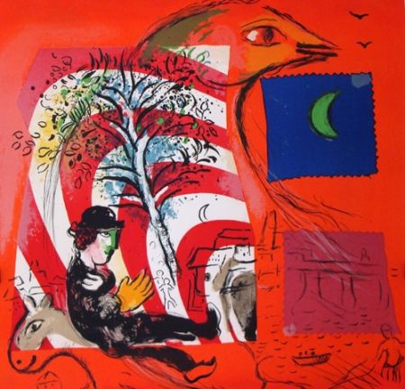 リトグラフ Chagall - L'Arc en Ciel, Exposition - Grand Palais 1969