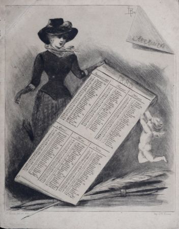 リトグラフ Boutet - L'Art Moderne, 1883