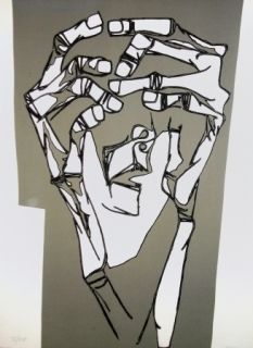 彫版 Guayasamin - Las manos del terror