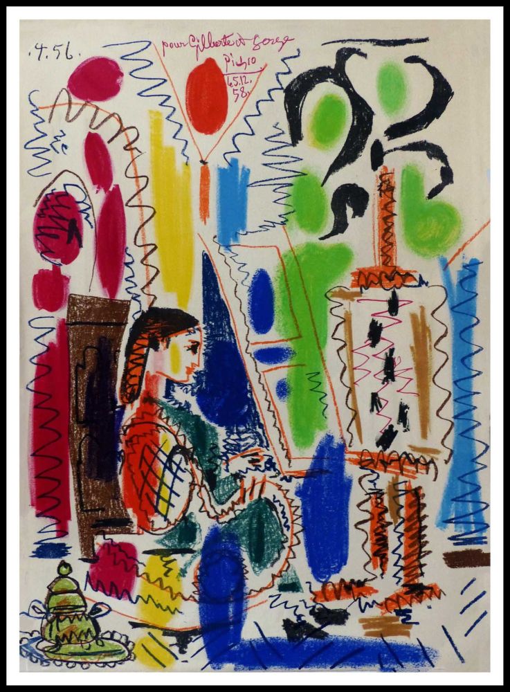 リトグラフ Picasso - L'atelier de CANNES