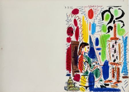 リトグラフ Picasso - L'atelier de Cannes