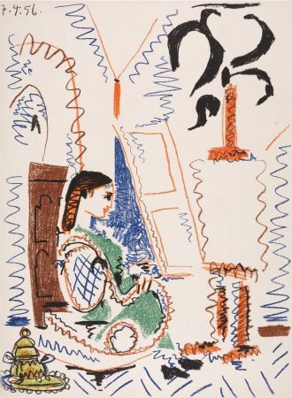 リトグラフ Picasso - L'atelier de Cannes (The Cannes Studio)