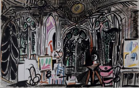 リトグラフ Picasso - L'Atelier de La Californie #2, 1959