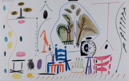 リトグラフ Picasso - L'Atelier de La Californie #5