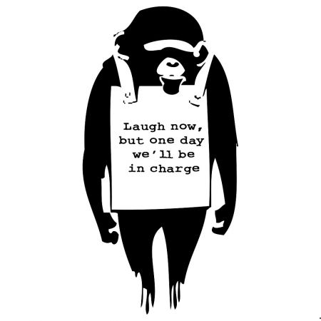 シルクスクリーン Banksy - Laugh Now