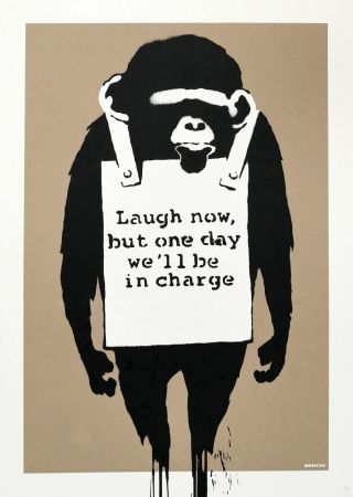 輪転グラビア印刷 Banksy - Laugh Now (unsigned)