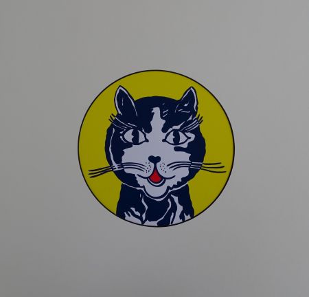 シルクスクリーン Lichtenstein - Laughing cat