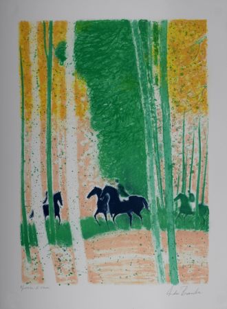 リトグラフ Brasilier - L'Automne, 1991 - Hand-signed