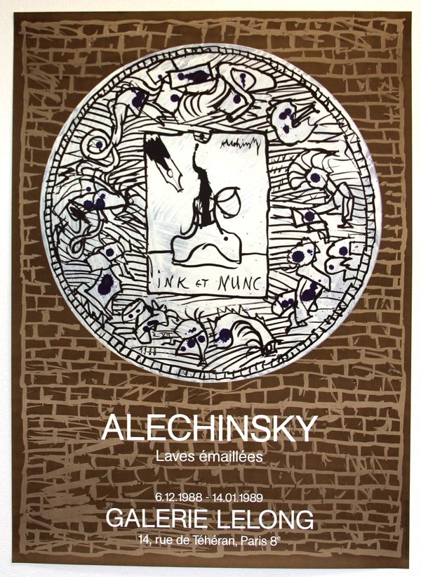 リトグラフ Alechinsky - Lave Emaillée  Galerie Lelong
