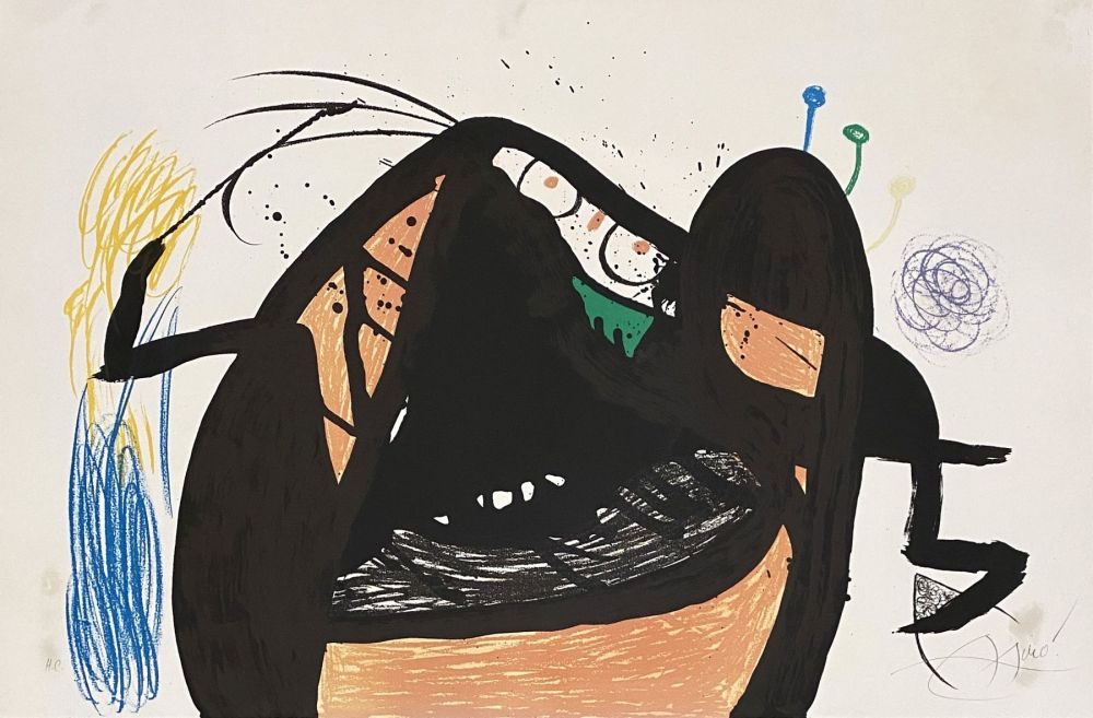 リトグラフ Miró - L'aïeule des 10 000 âges