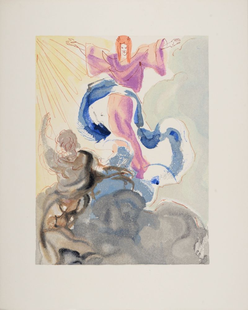 木版 Dali - Le 1er Ciel, 1963