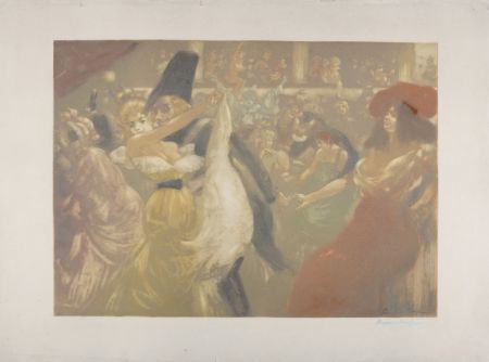 エッチングと　アクチアント Ranft - Le bal, c. 1900