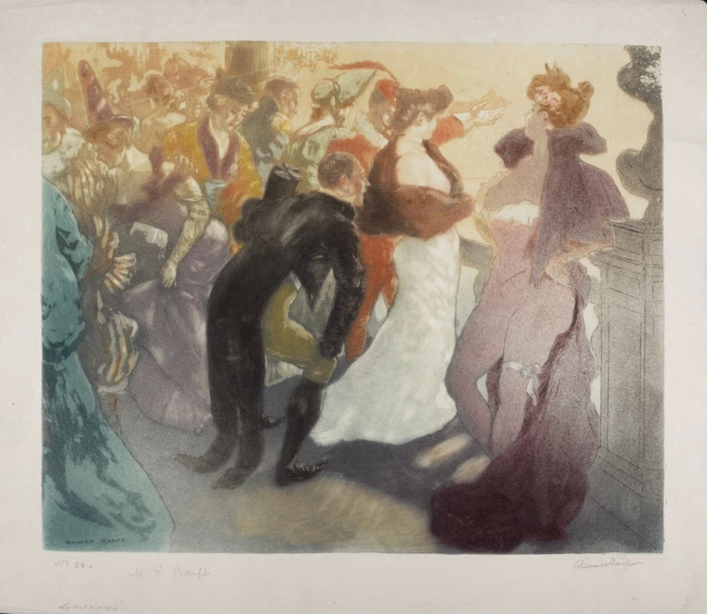 エッチングと　アクチアント Ranft - Le bal masqué, 1899