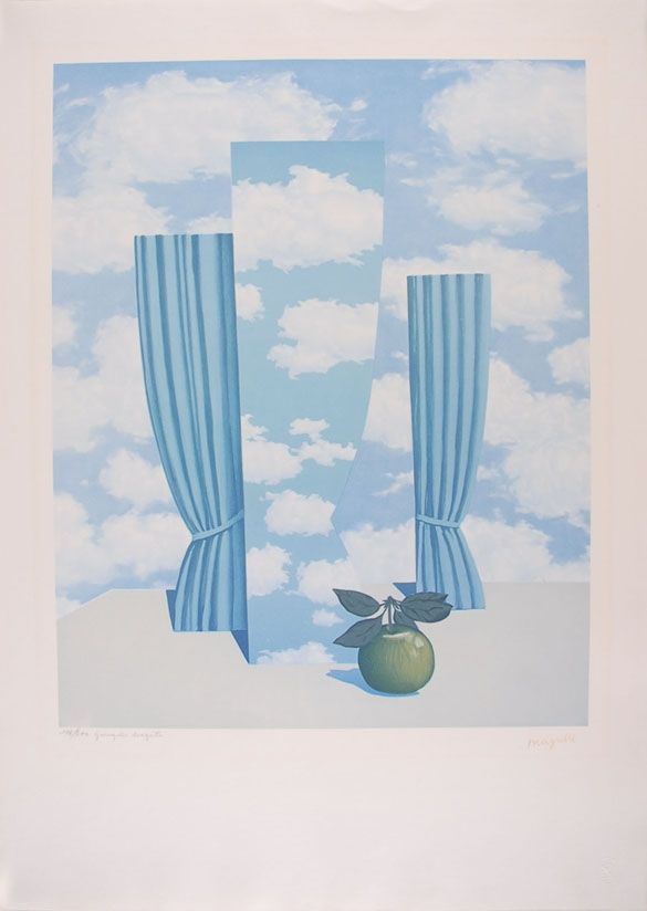 リトグラフ Magritte - Le Beau Monde - The Beautiful World