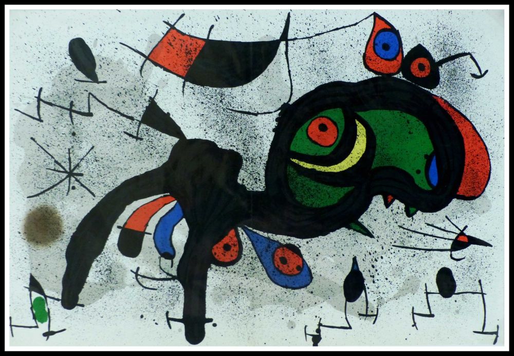 リトグラフ Miró - LE BELIER FLEURI