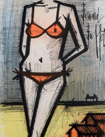 リトグラフ Buffet - Le Bikini, 1967.