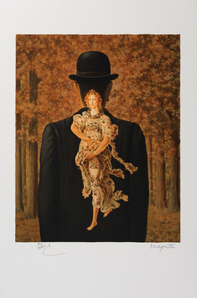 リトグラフ Magritte - Le Bouquet 