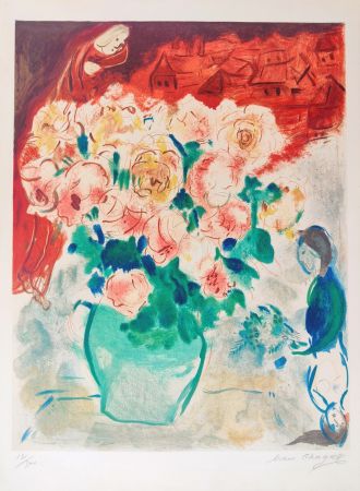 リトグラフ Chagall - Le Bouquet 