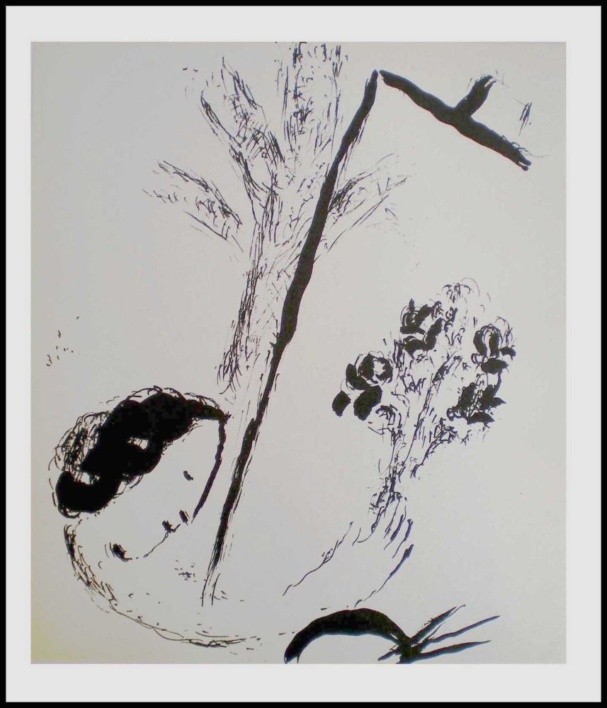リトグラフ Chagall - LE BOUQUET A LA MAIN
