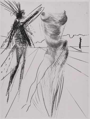 彫版 Dali - Le Buste, 1969