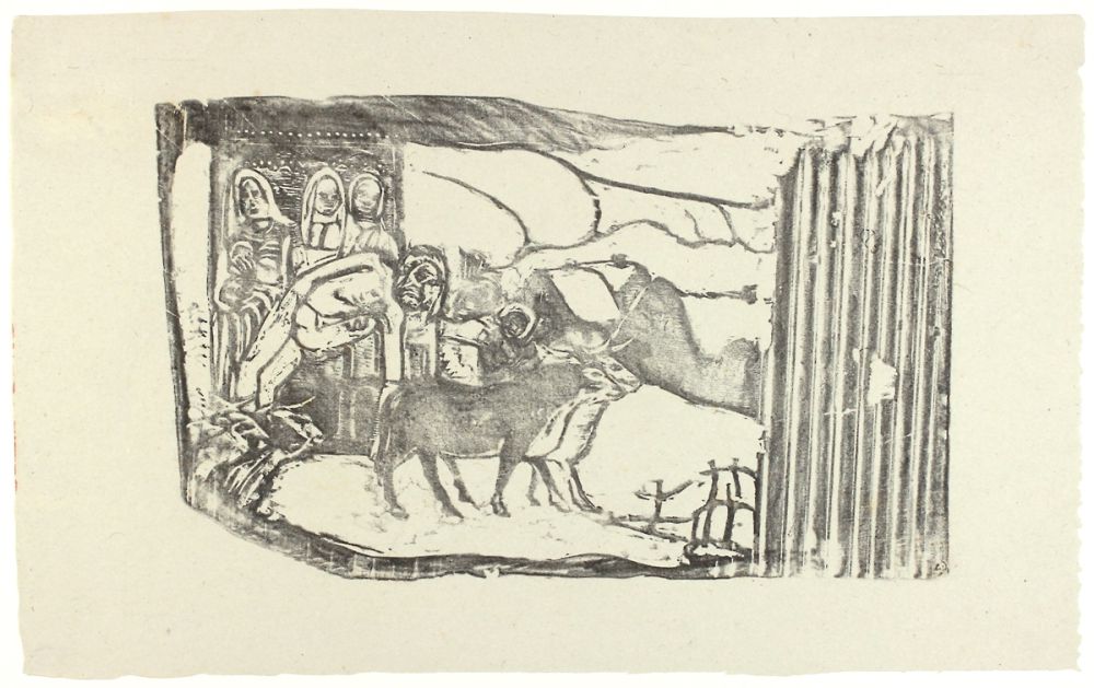 木版 Gauguin - Le Calvaire Breton