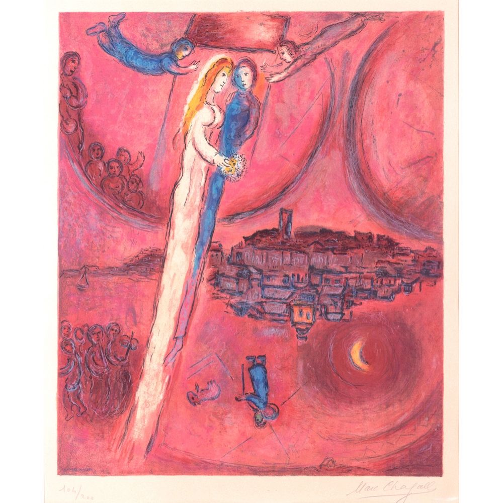 リトグラフ Chagall - Le Cantique des Cantiques