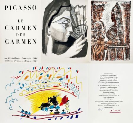 挿絵入り本 Picasso - Le Carmen des Carmen