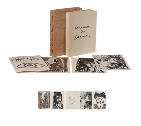挿絵入り本 Picasso - LE CARMEN DES CARMEN : 3 aquatintes, 1 pointe-sèche et 1 lithographie originales (1954)
