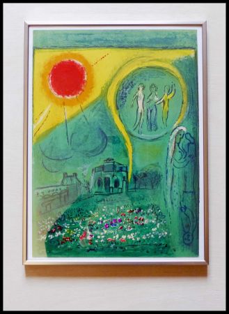 リトグラフ Chagall - LE CARROUSSEL DU LOUVRE