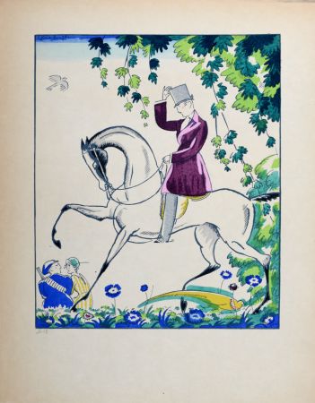 ステンシル Bonfils - Le Cavalier, C. 1919 