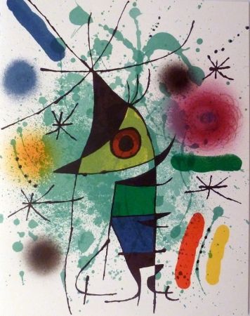 リトグラフ Miró - Le Chanteur