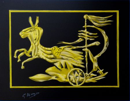 リトグラフ Braque - Le char de Médée