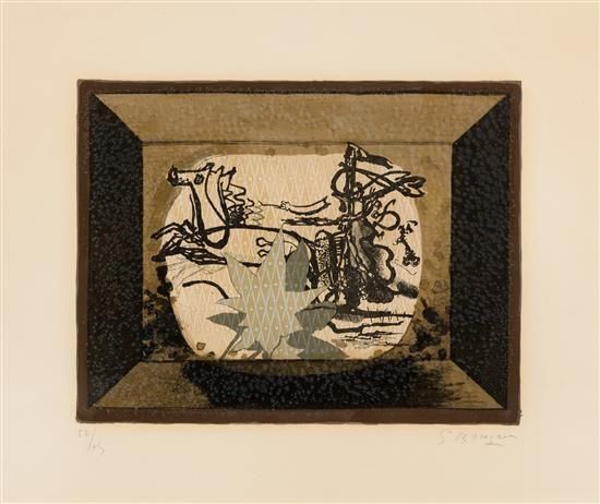 リトグラフ Braque - Le Char (The Chariot III)