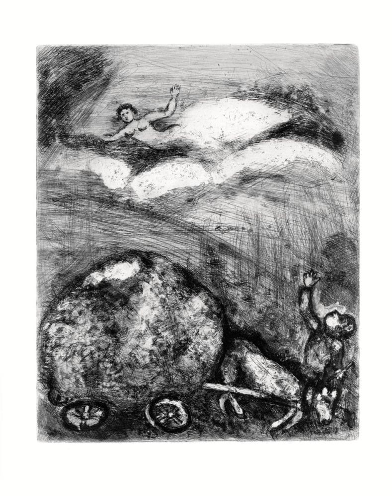 エッチング Chagall - Le Charretier embourbé