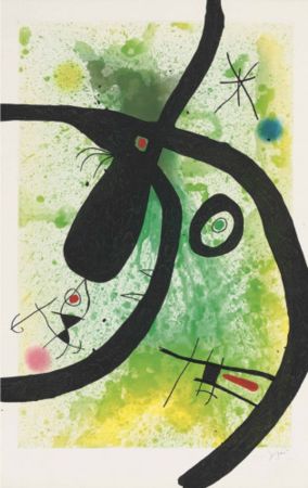 エッチングと　アクチアント Miró - Le Chasseur de Pieuvres
