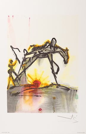 リトグラフ Dali - Le Cheval de Labeur (The Horse of Labor)