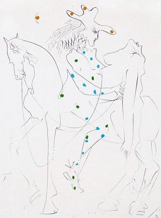 彫版 Dali - Le cheval de Picasso