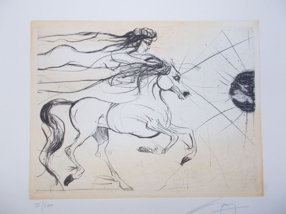 彫版 Guiny - Le cheval et la femme