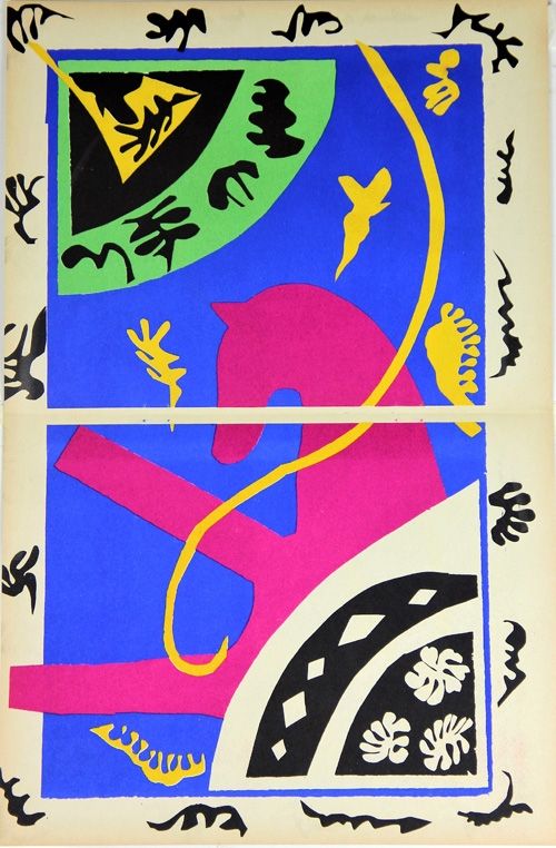 リトグラフ Matisse - Le Cheval L'Ecuyere et le Clown de la serie Jazz