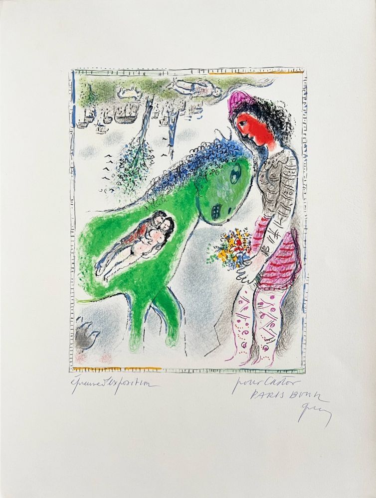 リトグラフ Chagall - Le Cheval Vert